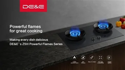 Vă prezentăm aragazul cu gaz seria Z5III de la DE&E: flacără puternică, gătit delicios